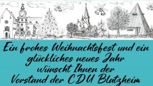 Die CDU-Blatzheim wünscht frohe Weihnachten