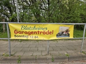 Umfrage zum 10. Blatzheimer Garagentrödel